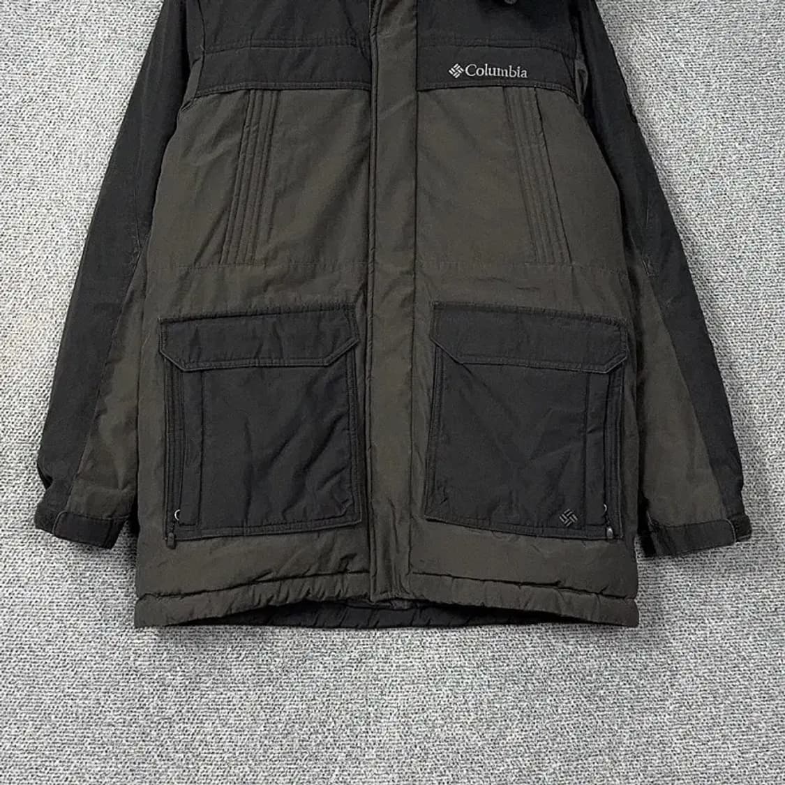 콜롬비아 카키 구스다운 패딩 M 상품이미지4