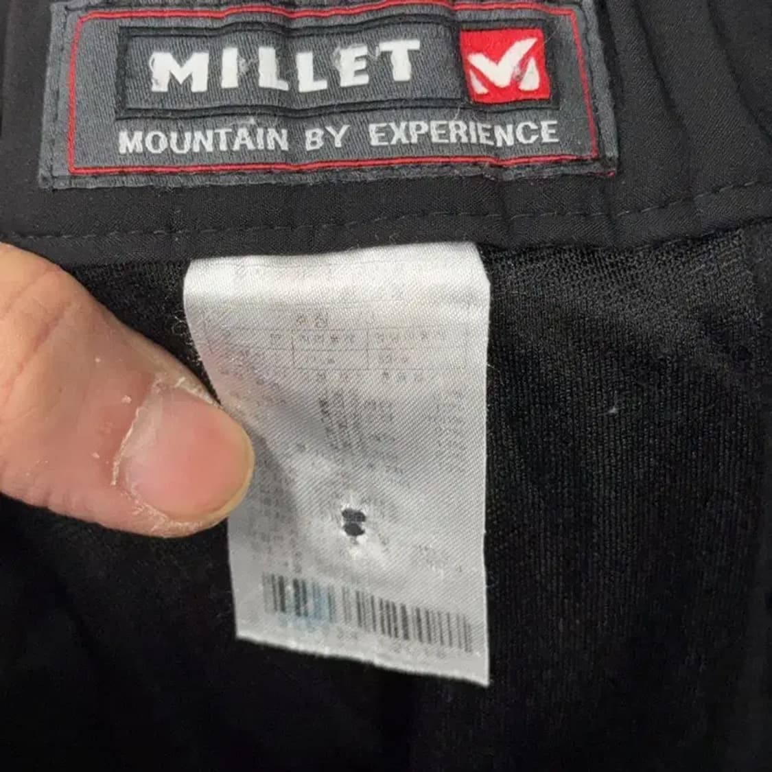 밀레 로고 블랙 등산 기능성 팬츠 29 상품이미지5