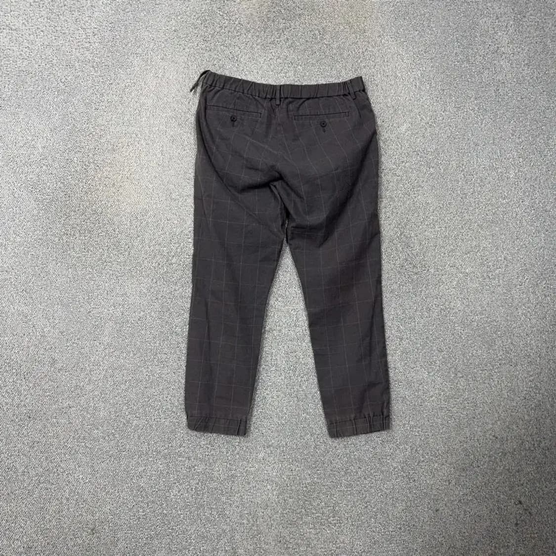 유니클로 U 그레이 체크 슬랙스 M 상품이미지2