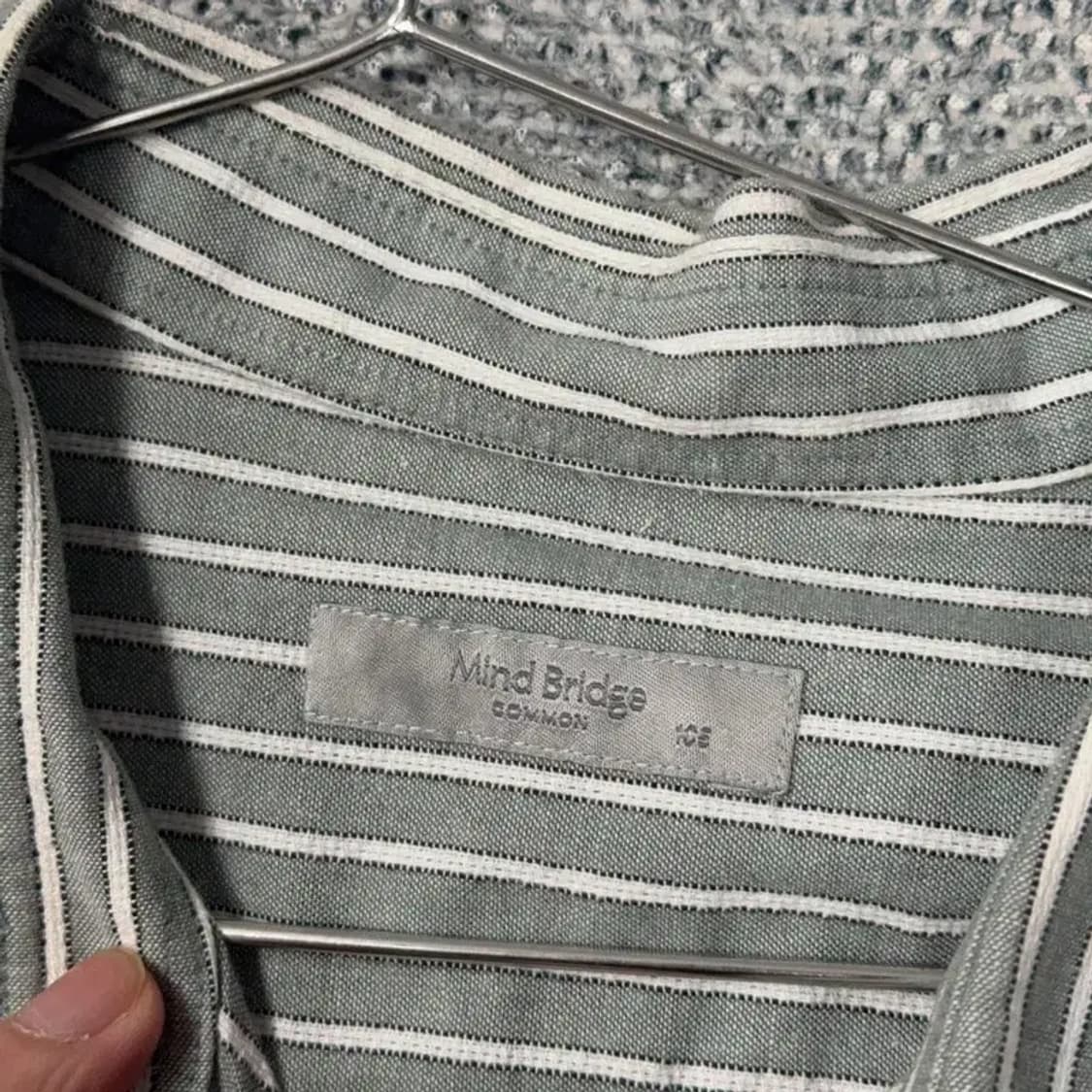 마인드브릿지 스트라이프 캐주얼 셔츠 105 상품이미지3