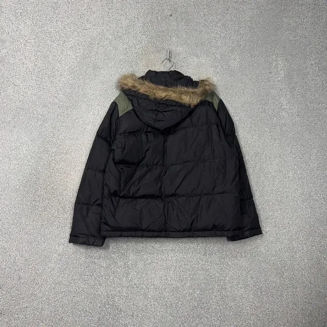 리바이스 블랙 카키 덕다운 오리털 패딩 100 상품이미지2