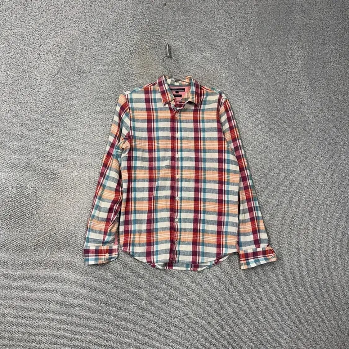 타미힐피거 다채색 체크 코튼 셔츠 S 상품이미지1