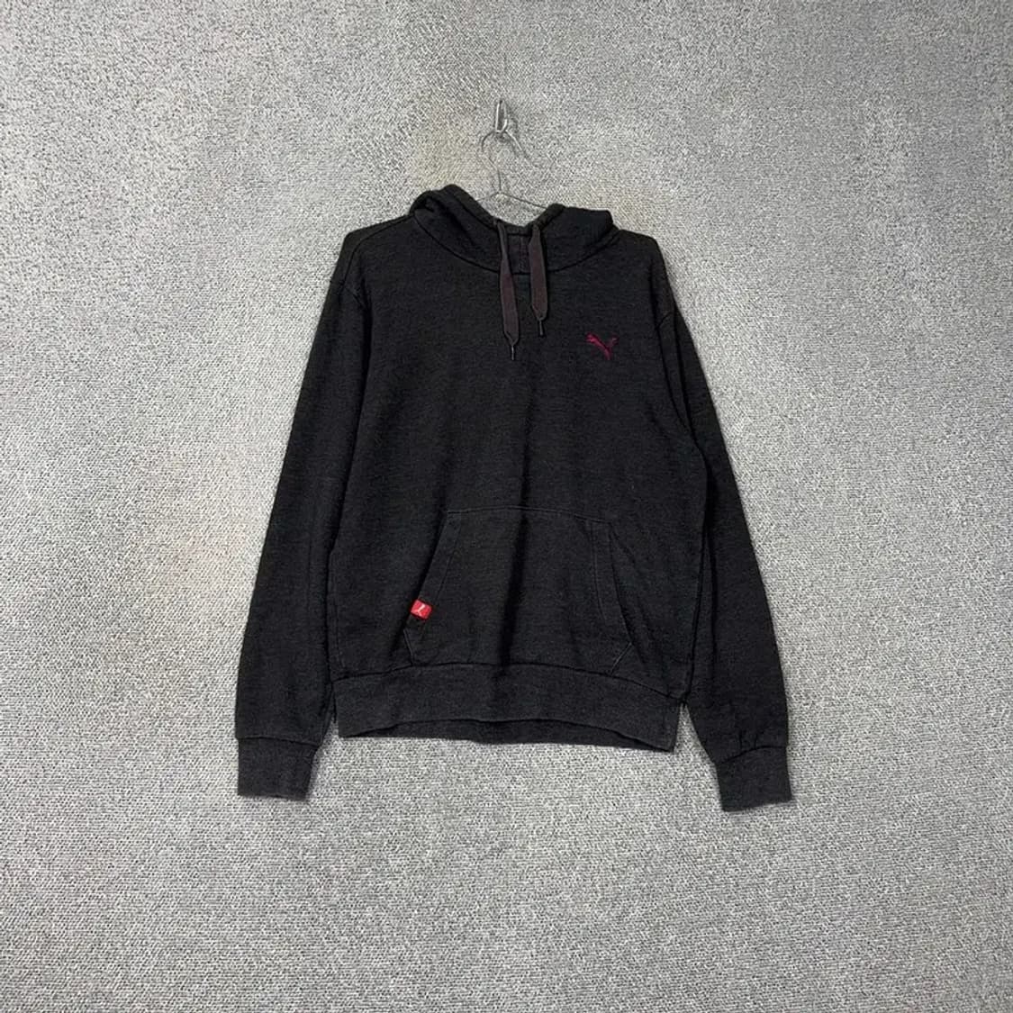 푸마 딥그레이 로고 후드티 L 상품이미지1