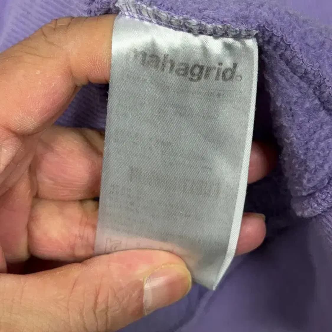 마하그리드 프린팅 연퍼플 맨투맨 L 상품이미지4