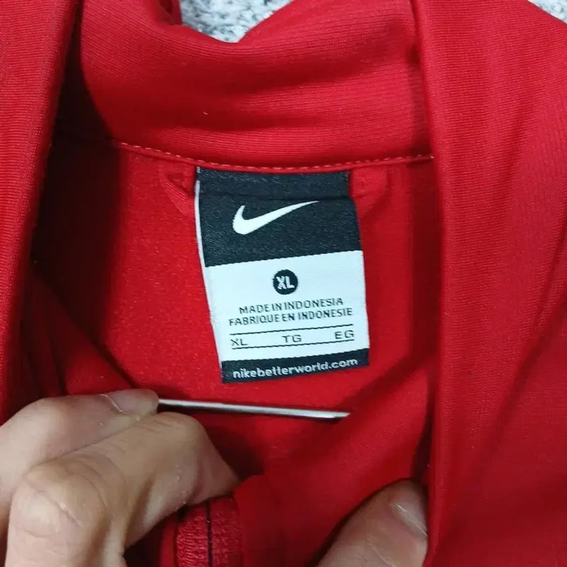 나이키 스펠로고 레드 트랙탑 져지 XL 상품이미지3