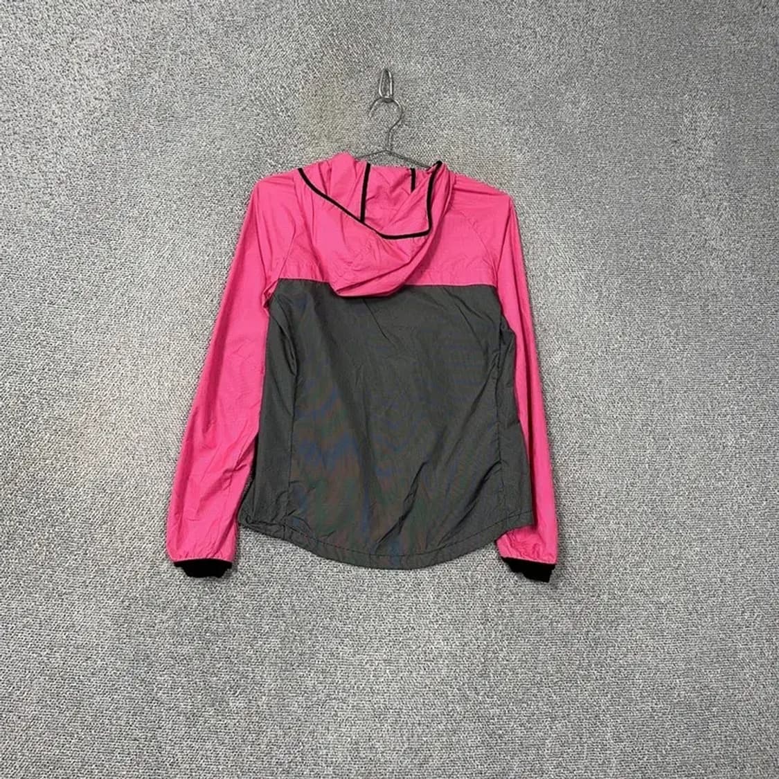 나이키 핑크 그레이 투톤 기능성 러닝 바람막이 S 상품이미지2