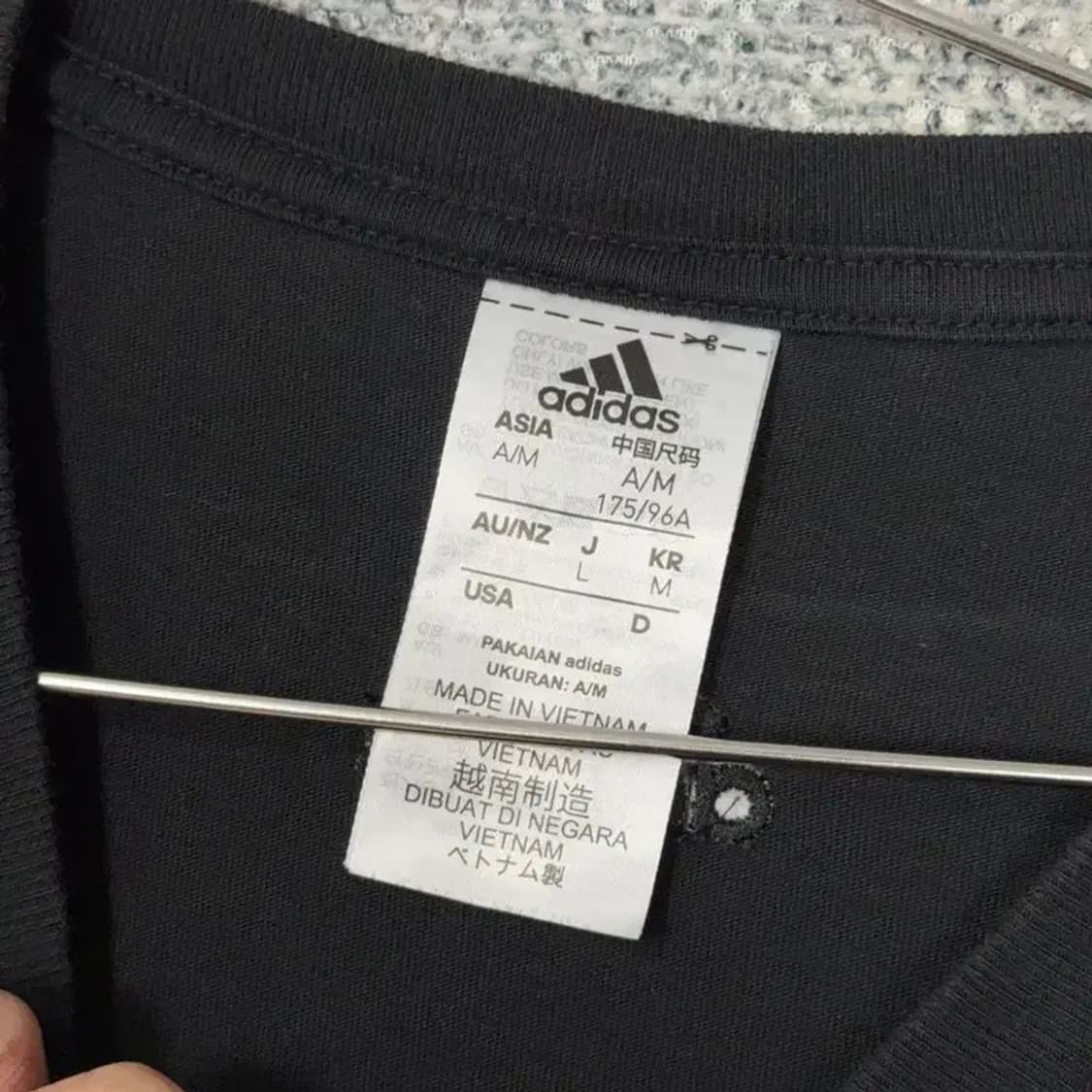 아디다스 프린팅 블랙 긴팔티 M 상품이미지3