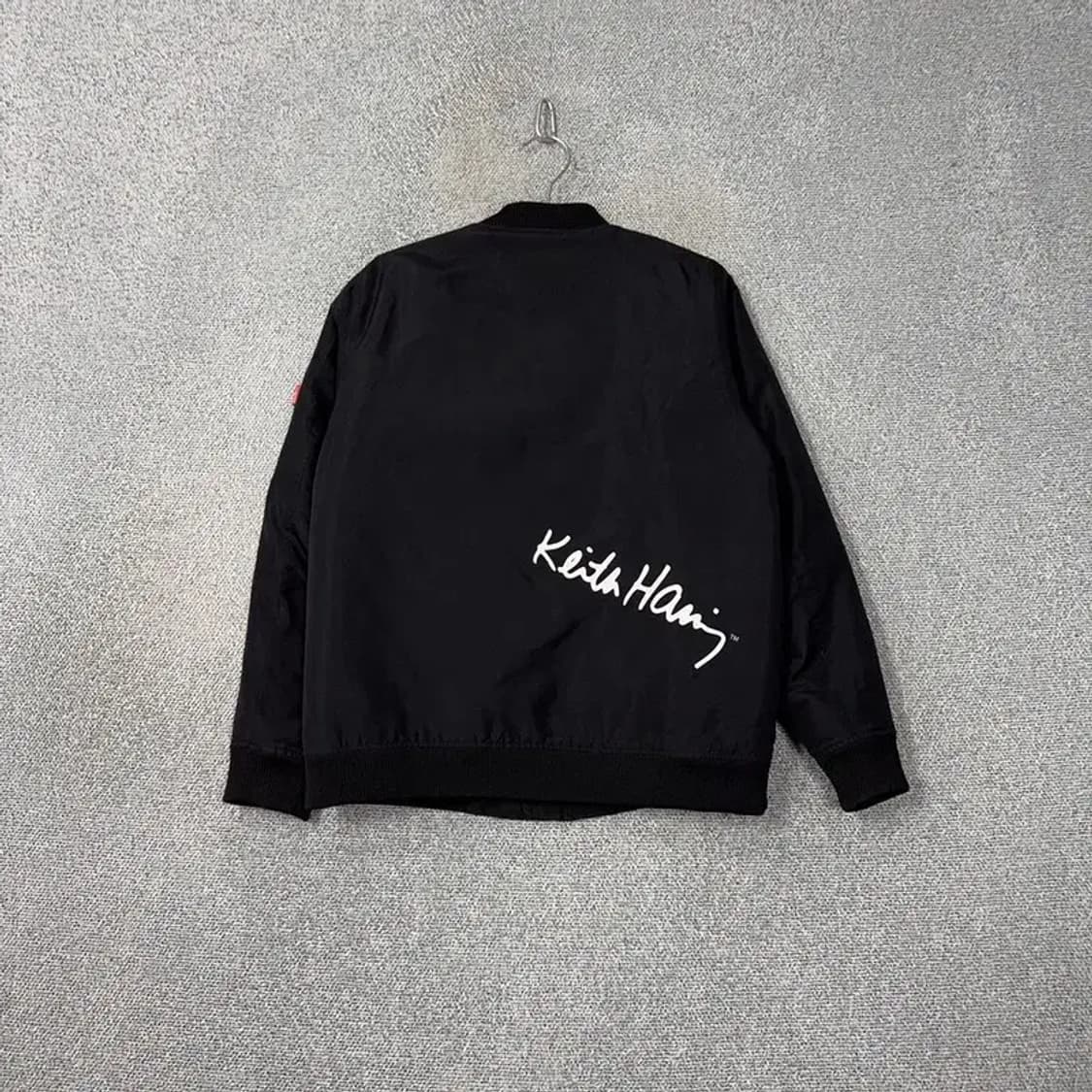 키스해링 빈티지 프린팅 블루종 자켓 100 상품이미지2