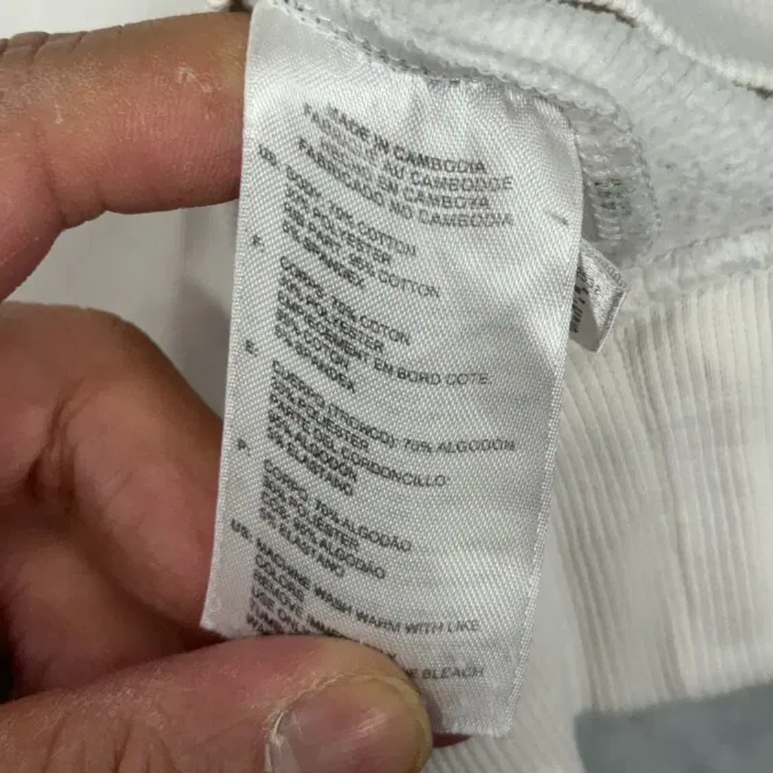 아디다스 프린팅 화이트 후드티 M 상품이미지4