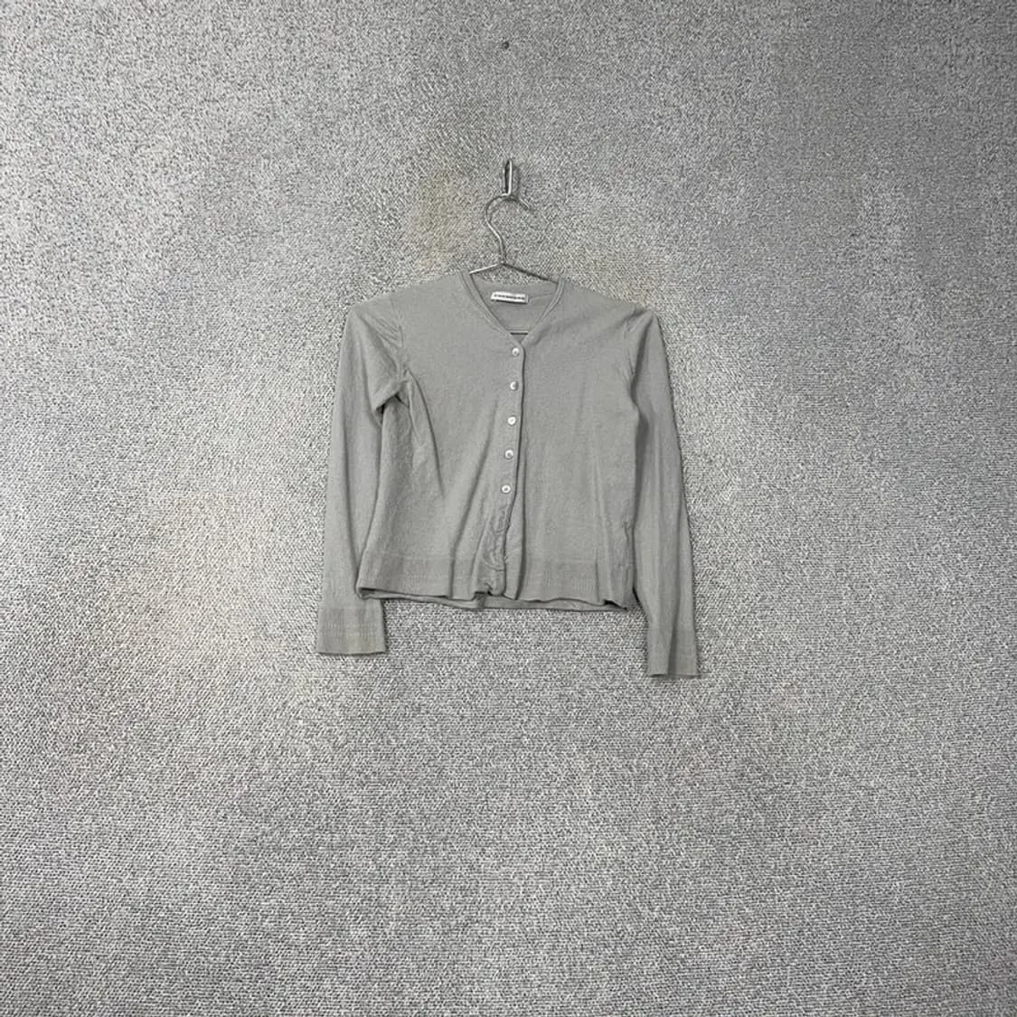 쁘렝땅 라이트 그레이 캐주얼 니트 가디건 95 상품이미지1