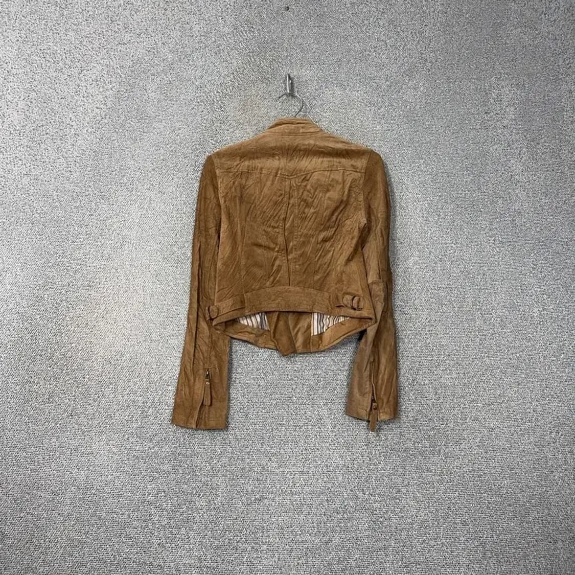 LESHOP 브라운 빈티지 돈피 라이더 자켓 M (66) 상품이미지2