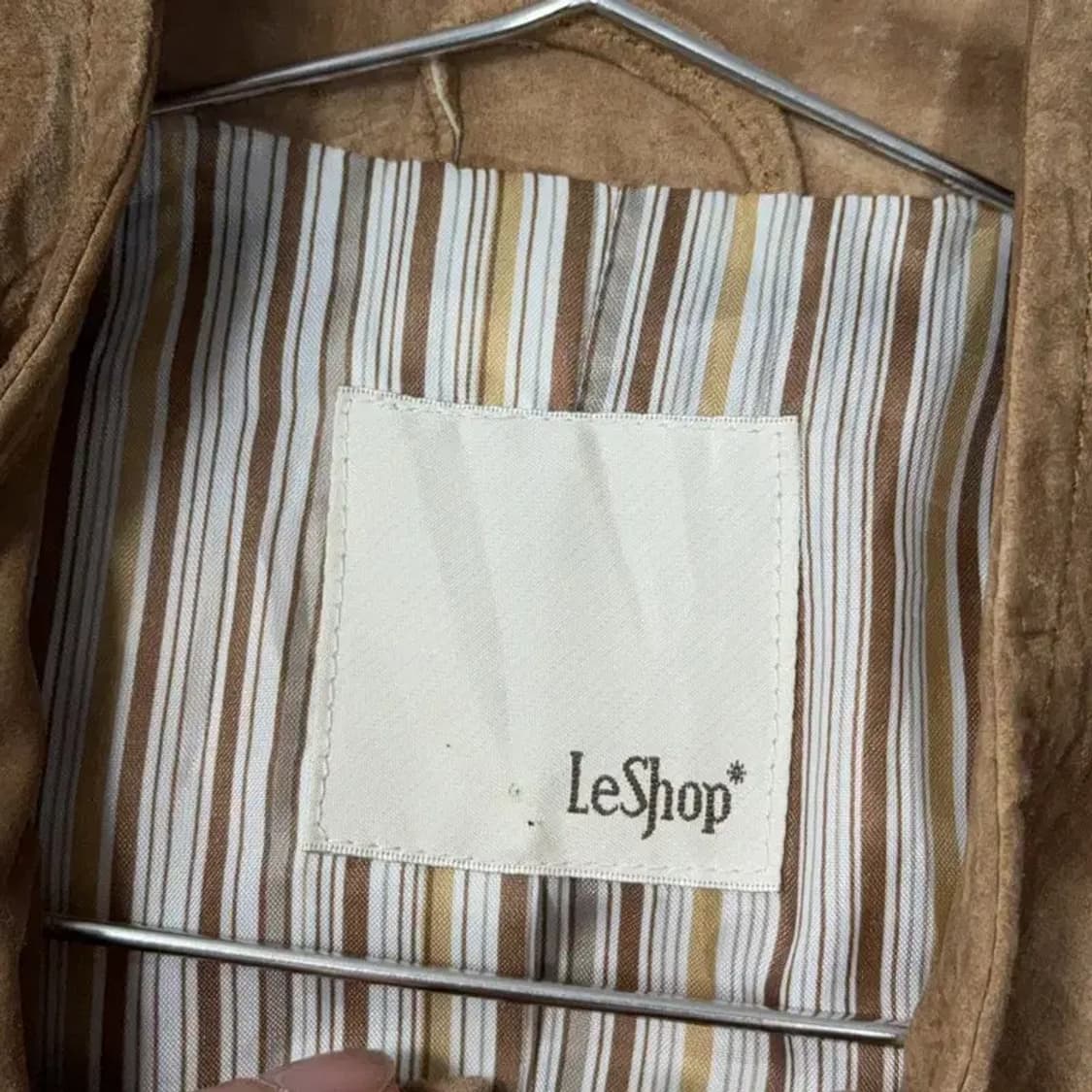 LESHOP 브라운 빈티지 돈피 라이더 자켓 M (66) 상품이미지5