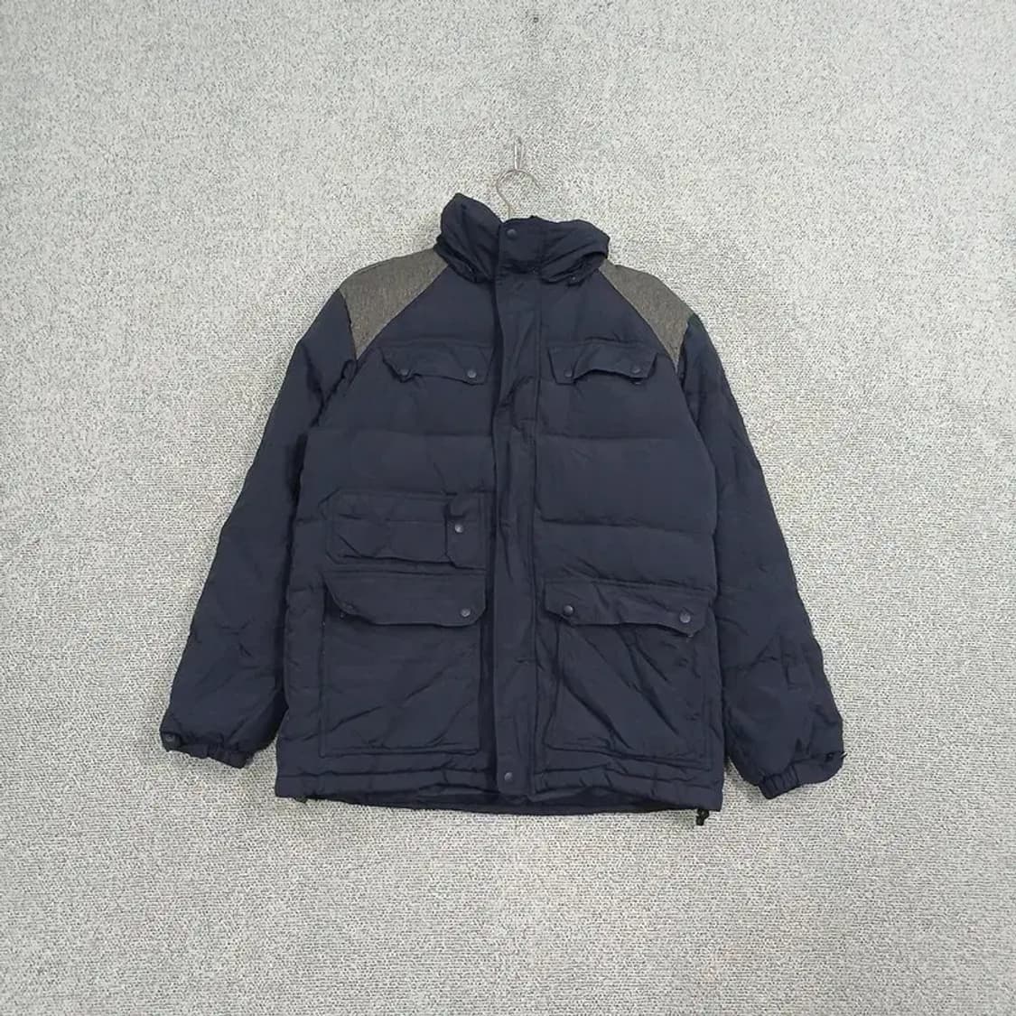 아디다스 네이비 쿼드포켓 덕다운 패딩 점퍼 M 상품이미지1