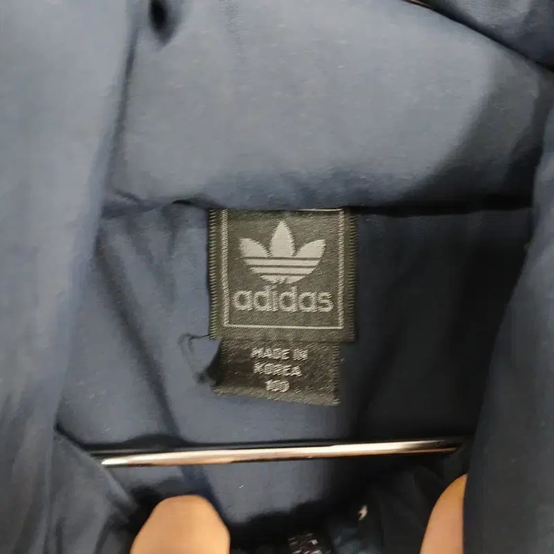 아디다스 네이비 쿼드포켓 덕다운 패딩 점퍼 M 상품이미지3