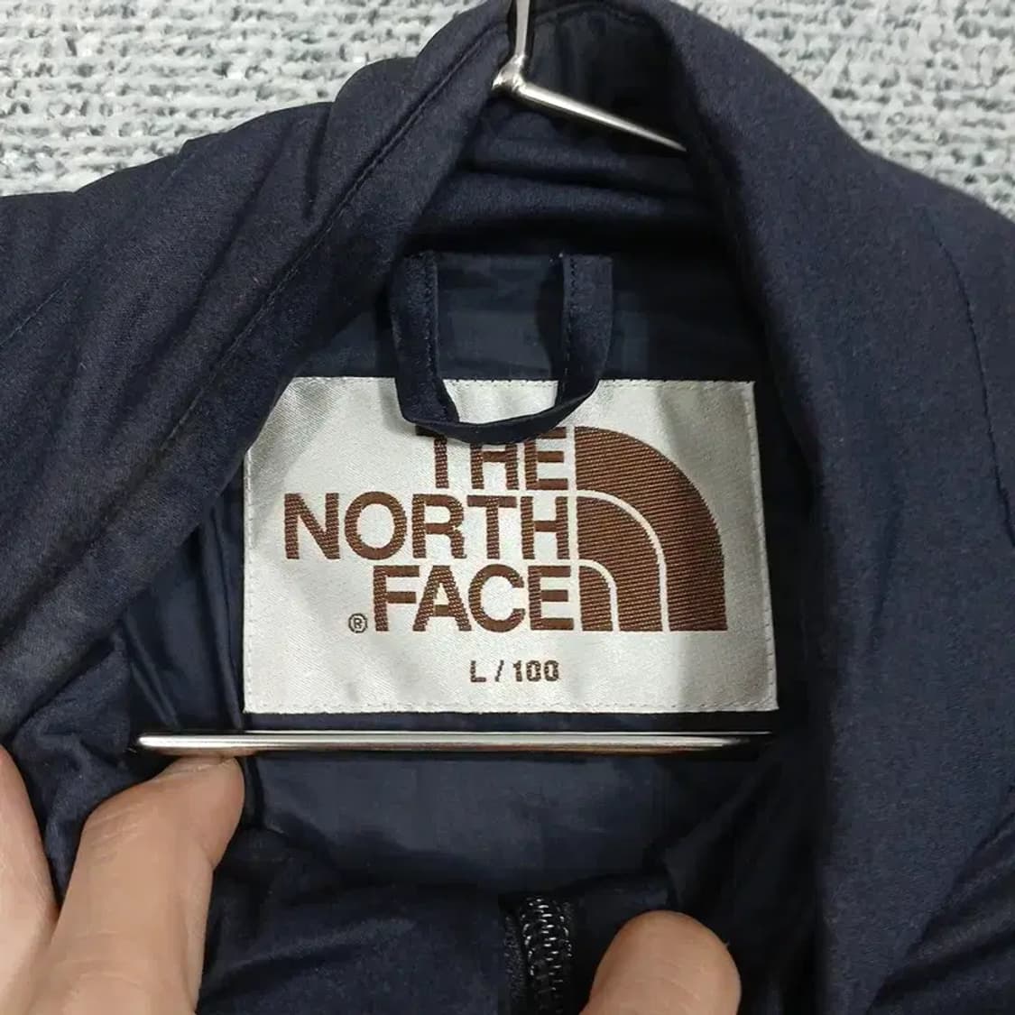 노스페이스 네이비 버튼 경량 자켓 L 상품이미지4