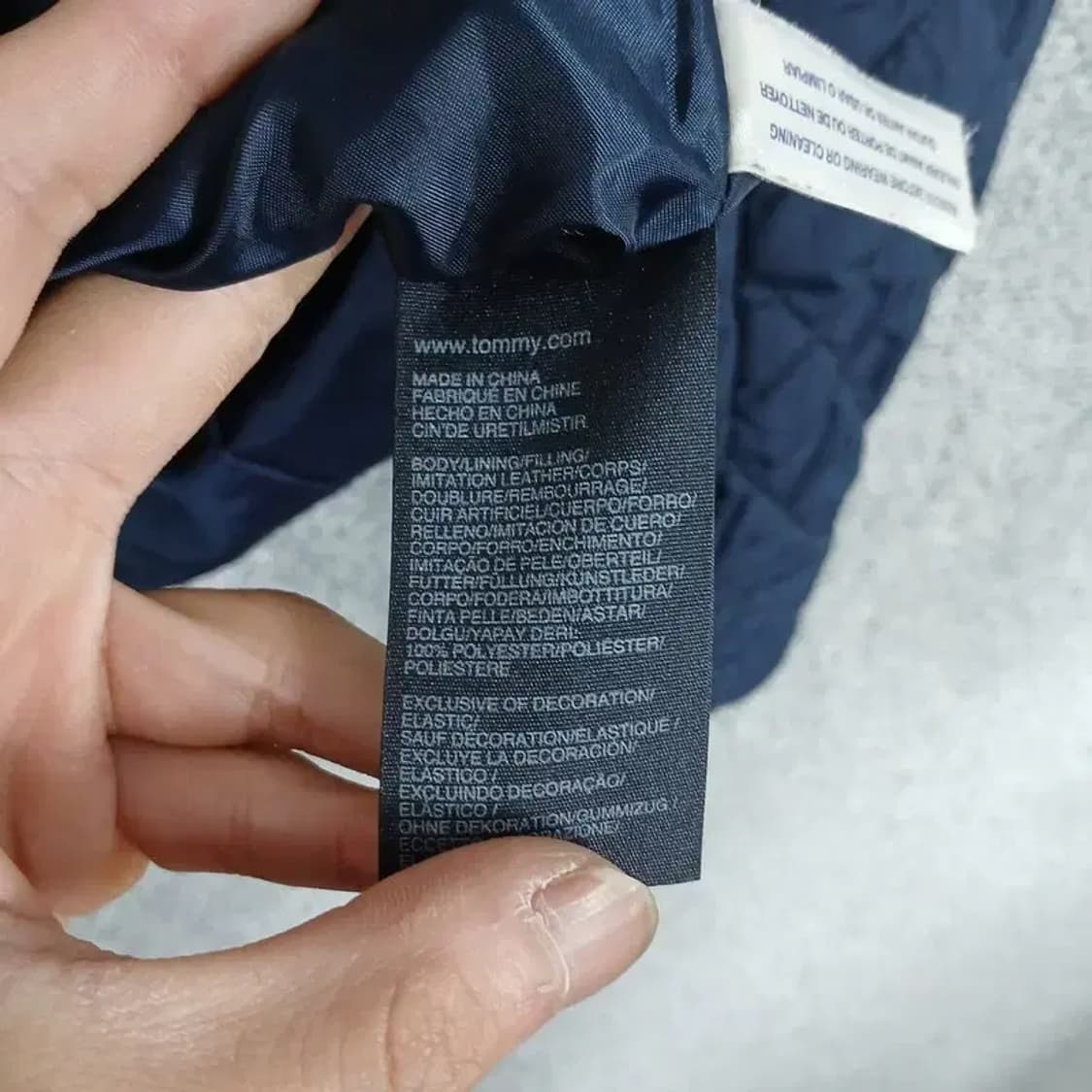 타미힐피거 여성 퀄팅 네이비 자켓 S 상품이미지4