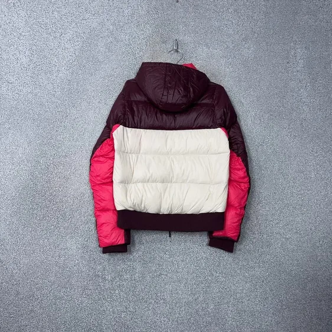 나이키 버건디 멀티컬러 여성 로고 숏패딩 XL 상품이미지2