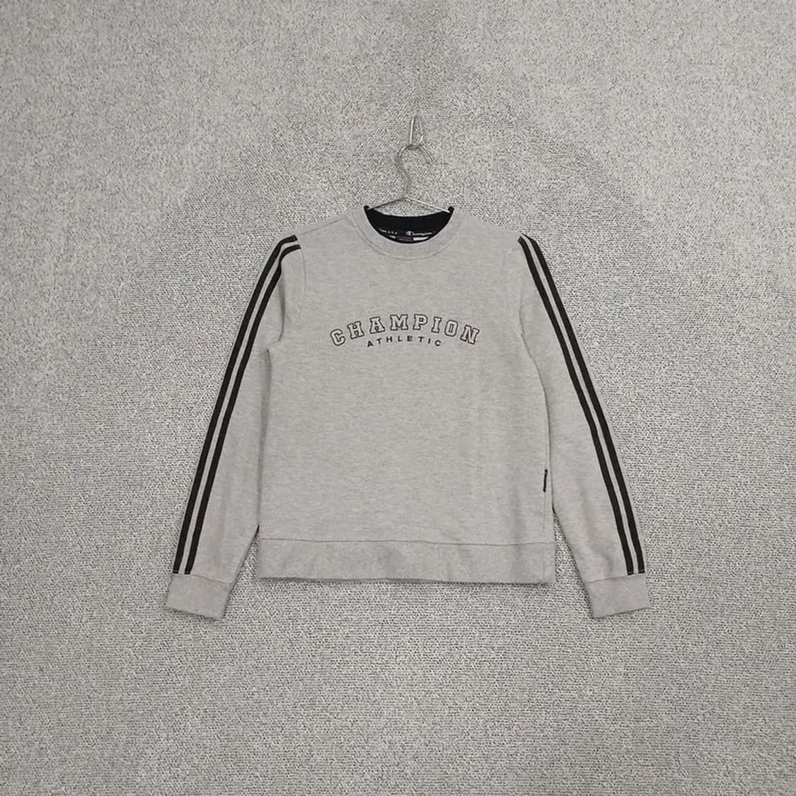 챔피온 프린팅 여성 라이트 그레이 맨투맨 90 상품이미지1