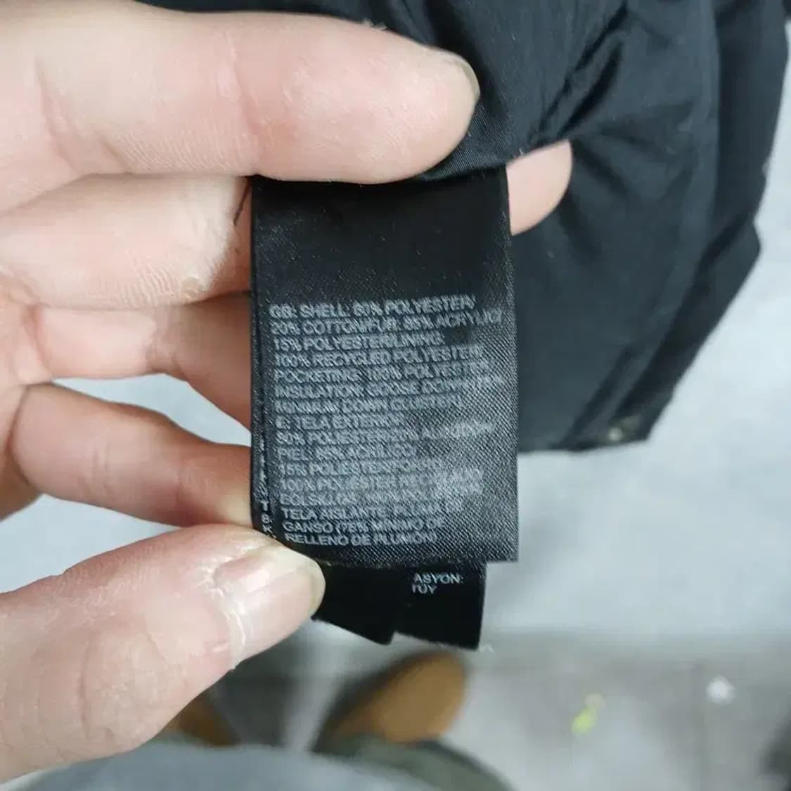 노스페이스 여성 버튼 블랙 패딩 코트 S 상품이미지4