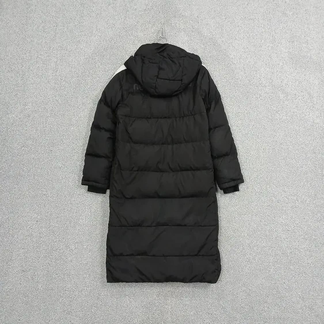뉴발란스 블랙 로고 덕다운 롱패딩 S 상품이미지2