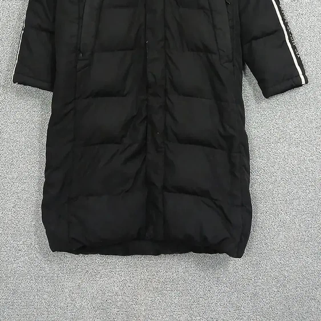 뉴발란스 로고 프린팅 덕다운 블랙 롱 패딩 90 상품이미지4