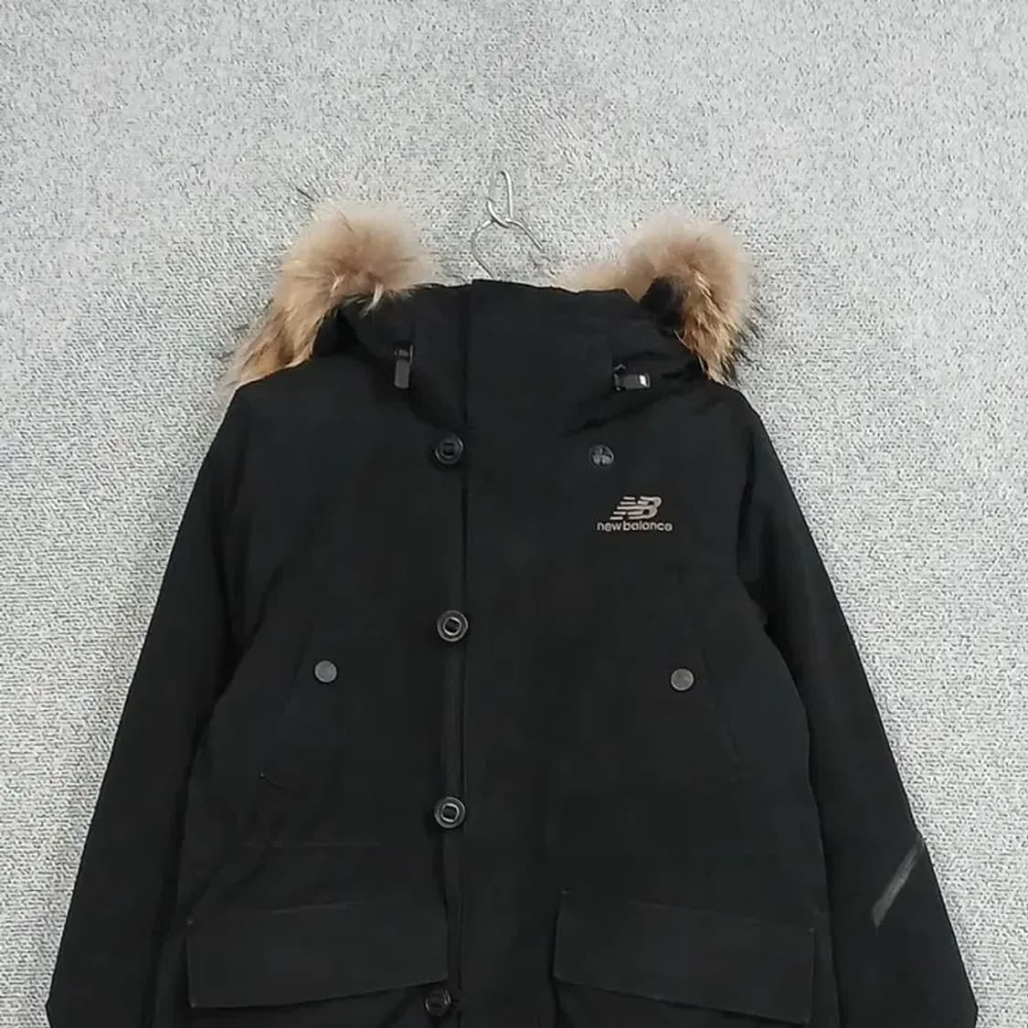 뉴발란스 블랙 로고 구스다운 거위털 패딩 점퍼 M 상품이미지3