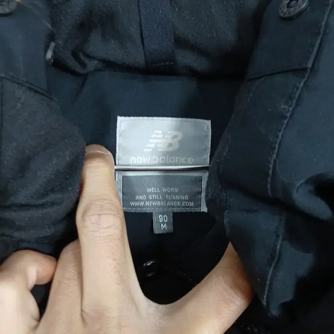 뉴발란스 블랙 로고 구스다운 거위털 패딩 점퍼 M 상품이미지5