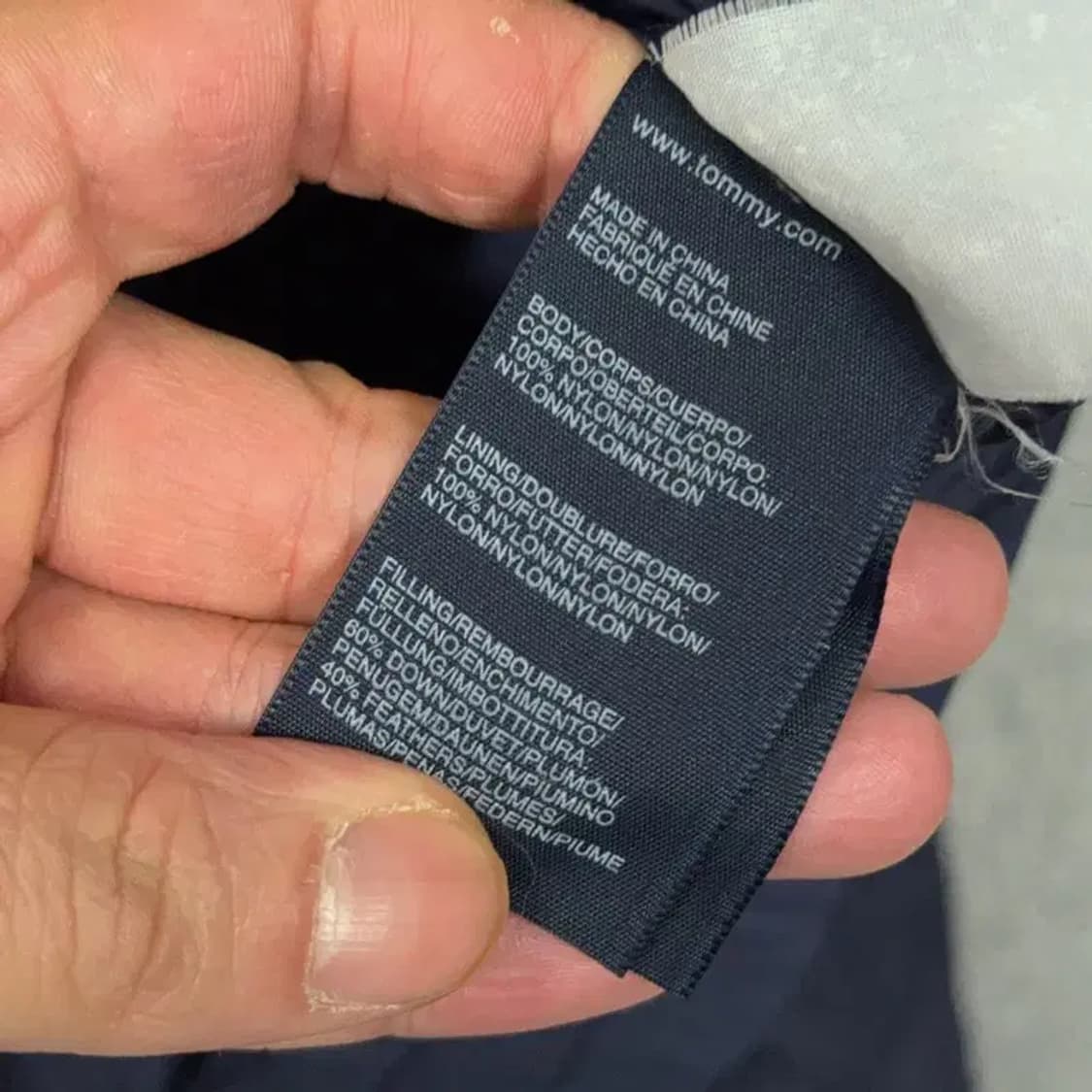 타미힐피거 네이비 로고 캐주얼 오버핏 다운 패딩 S 상품이미지4