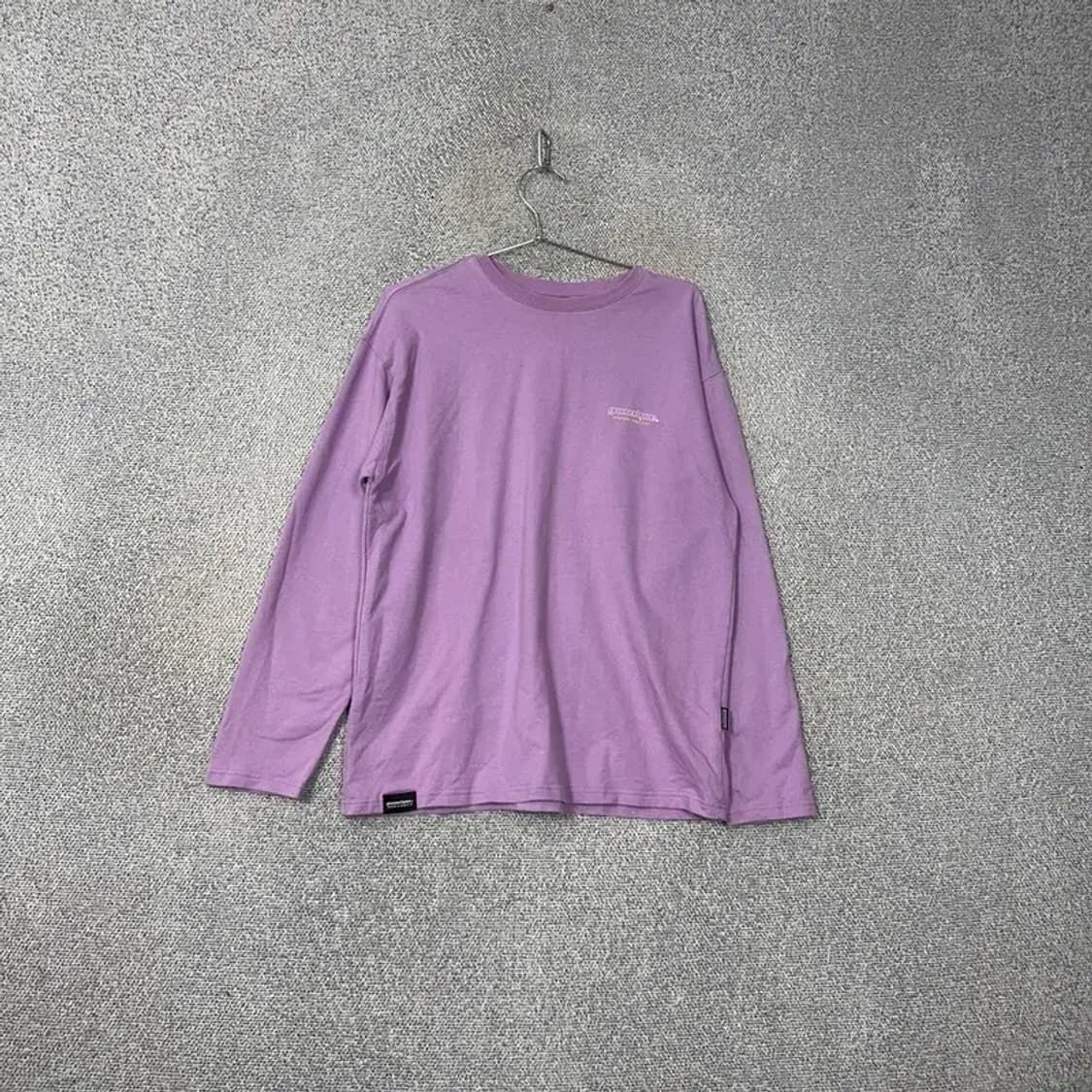 그루브라임 연보라 로고 코튼 긴팔티 M 상품이미지1