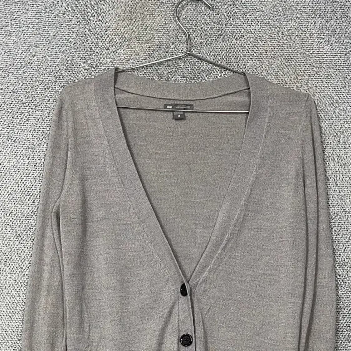 갭 라이트 그레이 울 니트 가디건 XS 상품이미지3