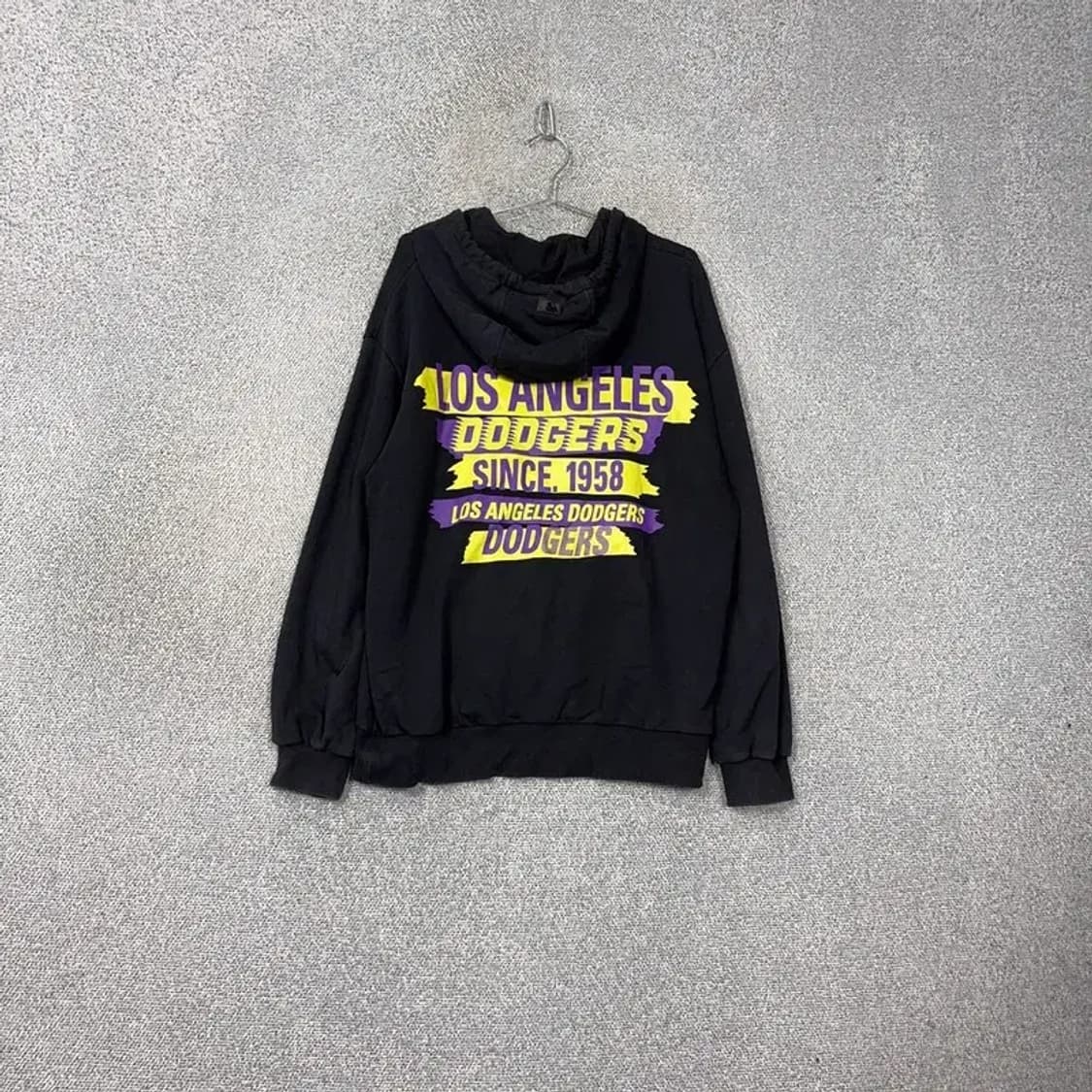 MLB LA다저스 프린팅 블랙 후드티 100 상품이미지2