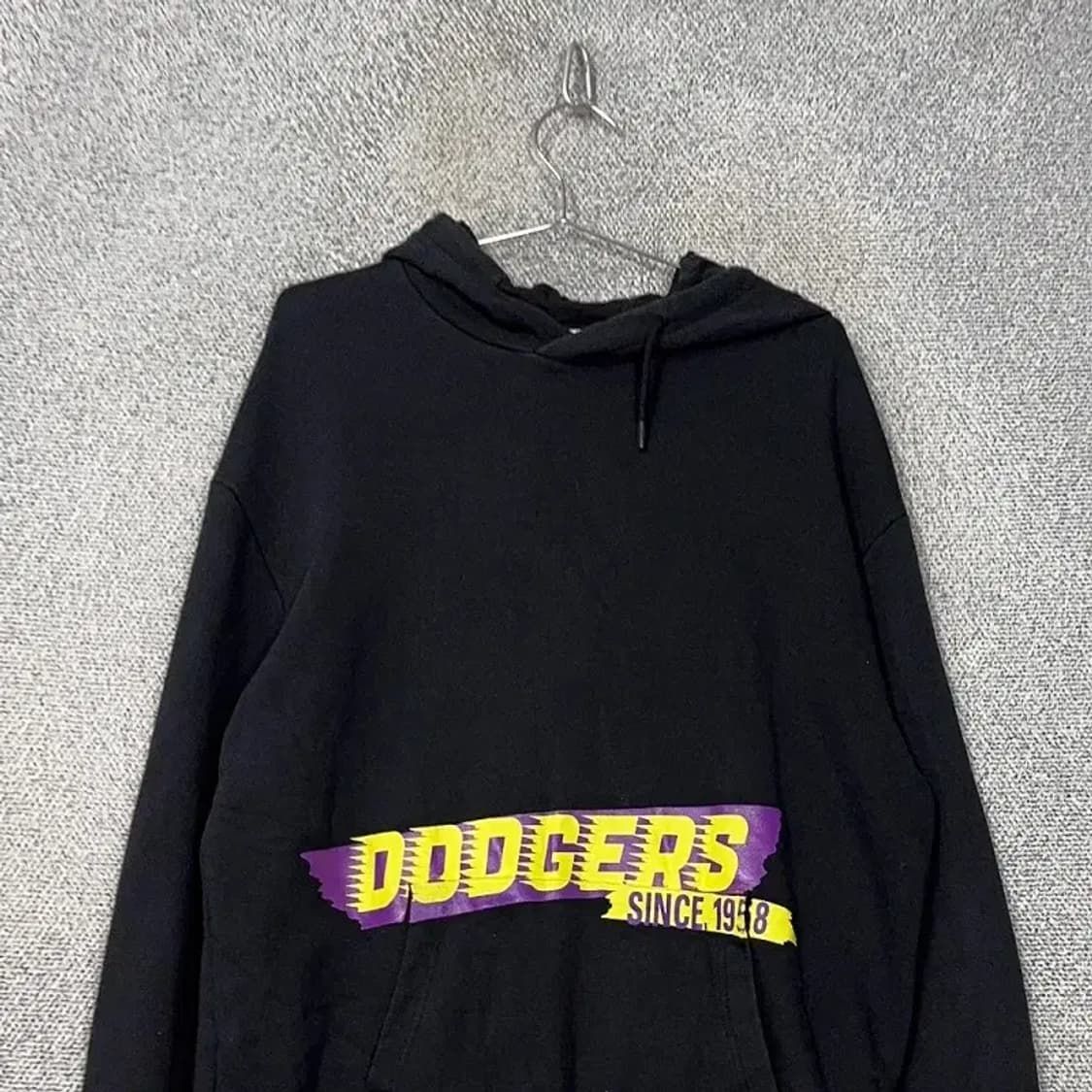 MLB LA다저스 프린팅 블랙 후드티 100 상품이미지3