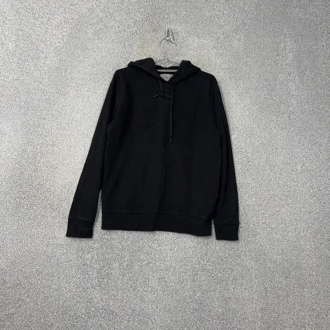 캘빈클라인 올 블랙 스펠 로고 후드티 L 상품이미지1