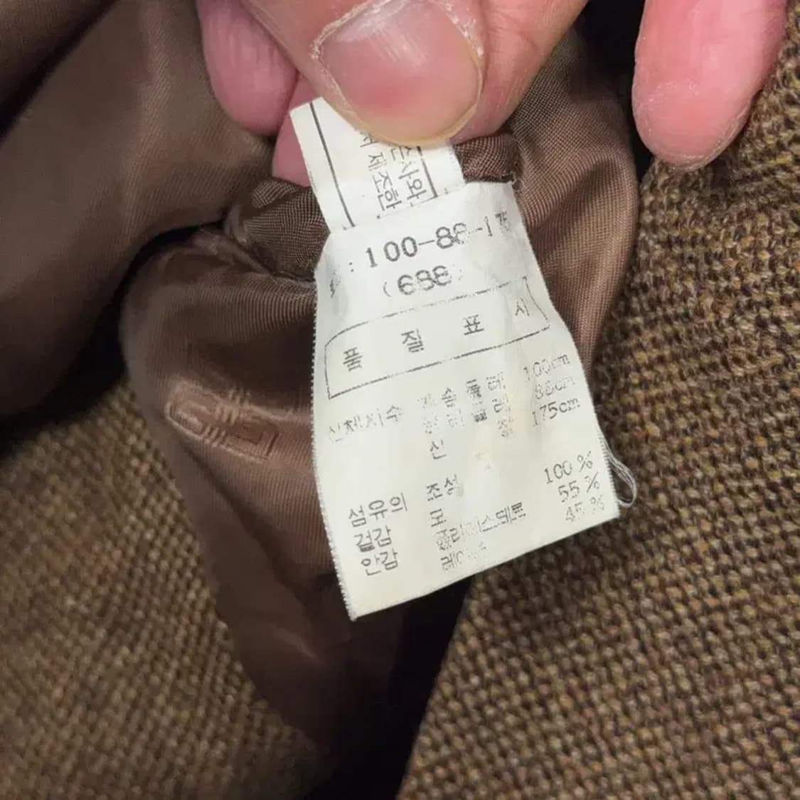 닥스 브라운 투버튼 클래식 울 블레이저 100 상품이미지5