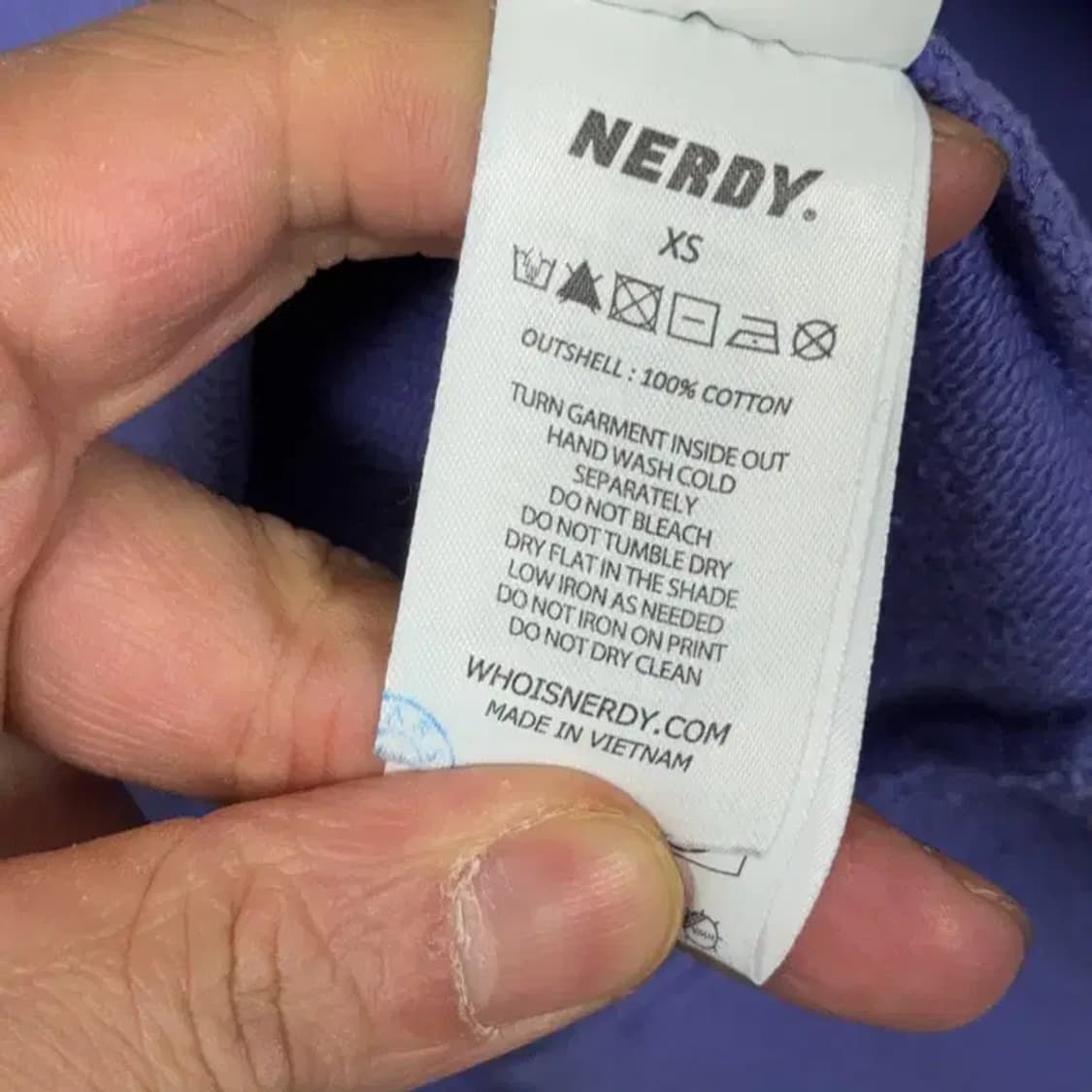 널디 프린팅 로고 맨투맨 XS 상품이미지4