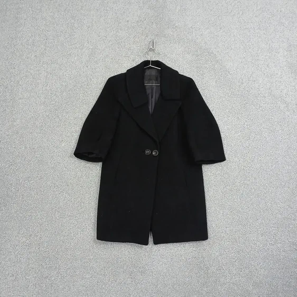 시스템 한섬 여성 캐주얼 울 블랙 코트 82-94-150 상품이미지1
