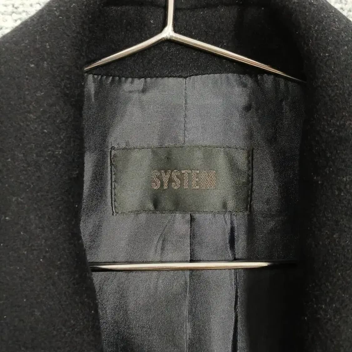 시스템 한섬 여성 캐주얼 울 블랙 코트 82-94-150 상품이미지5