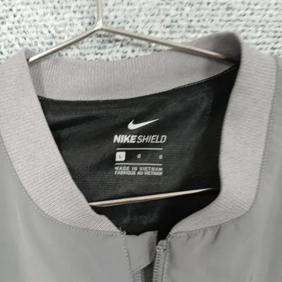 나이키 실드 여성 라이트 그레이 기능성 블루종 자켓 L 상품이미지3
