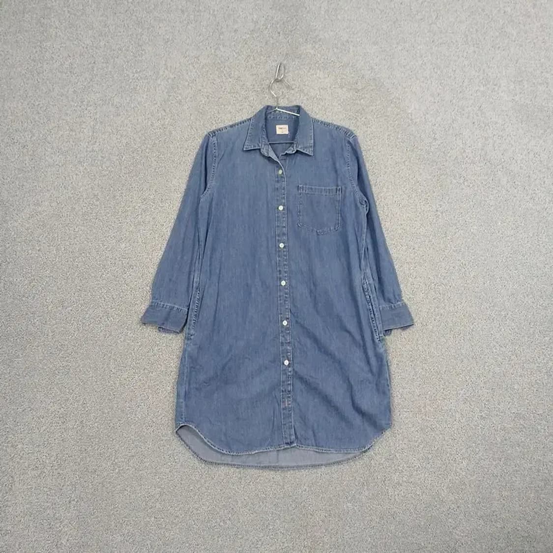 갭 여성 캐주얼 데님 셔츠 원피스 S 상품이미지1