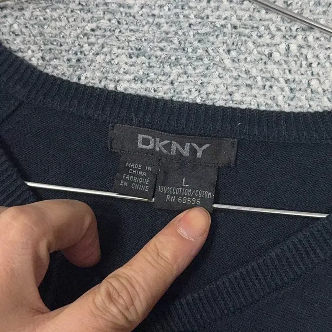 DKNY 캐주얼 코튼 니트 L 상품이미지3