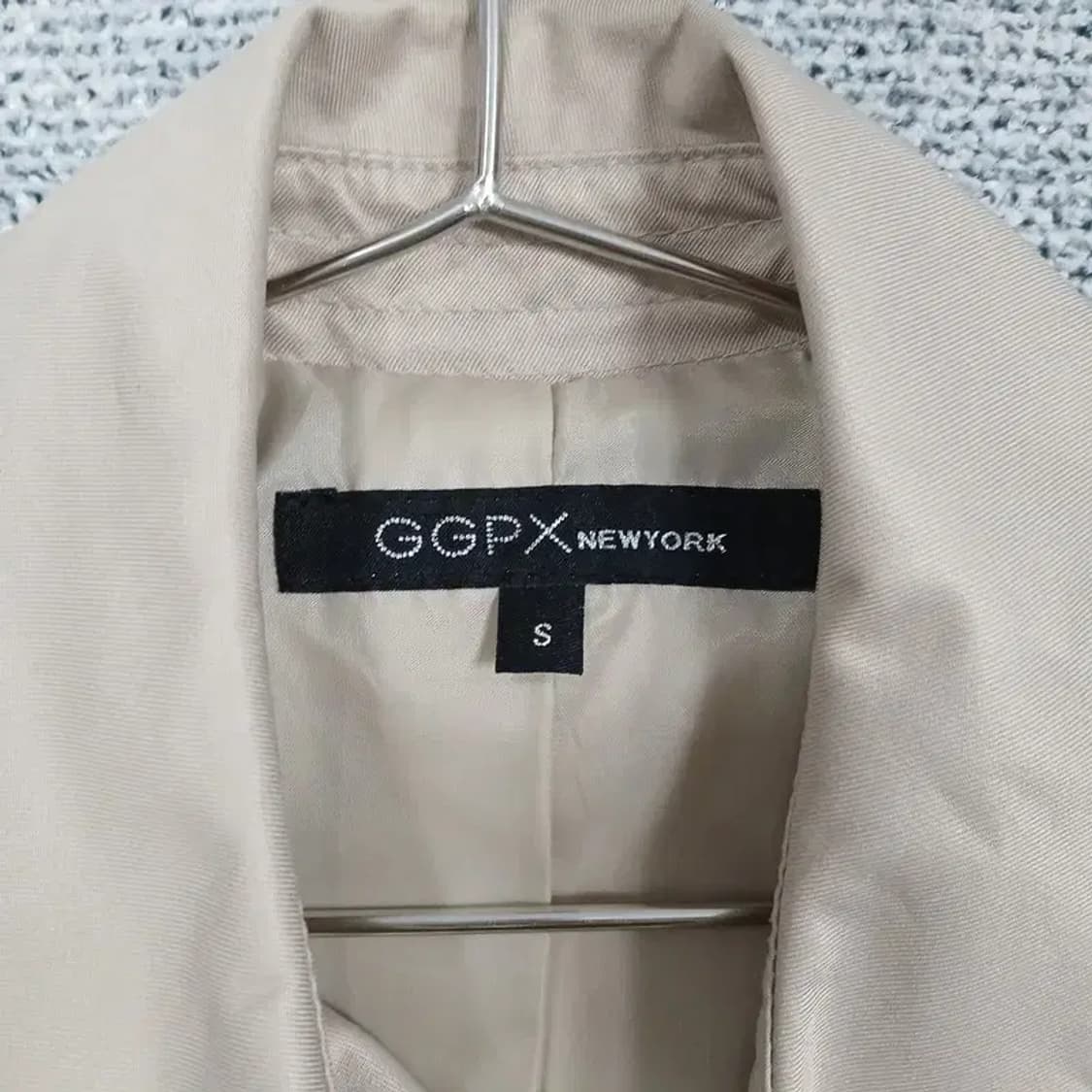 GGPX 여성 캐주얼 연베이지 트렌치 코트 S 상품이미지3