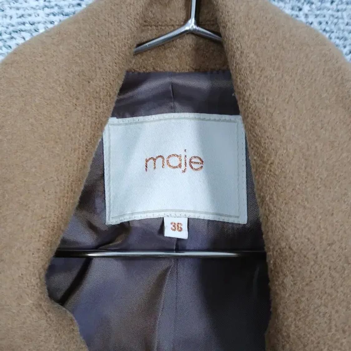 마쥬 여성 클래식 브라운 코트 79-86-160 상품이미지3