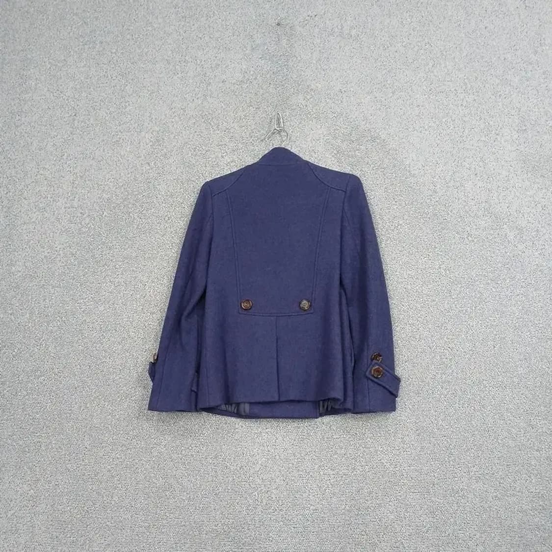 마인 여성 한섬 네이비 버튼 캐주얼 울 코트 자켓 82-94-160 상품이미지2