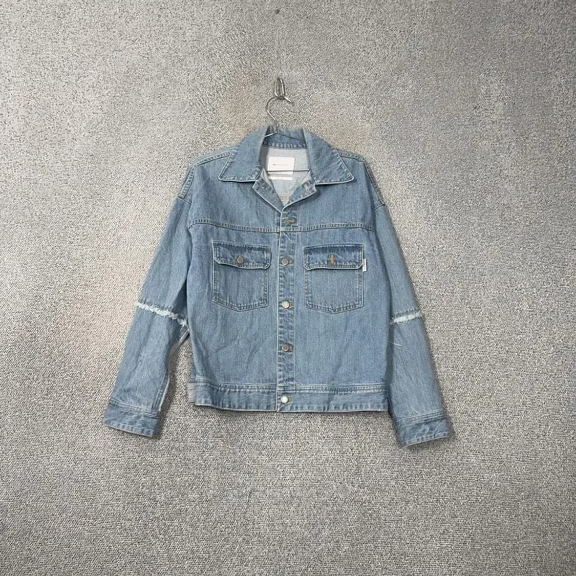 라이풀 빈티지 캐주얼 연청 데님 자켓 L 상품이미지1