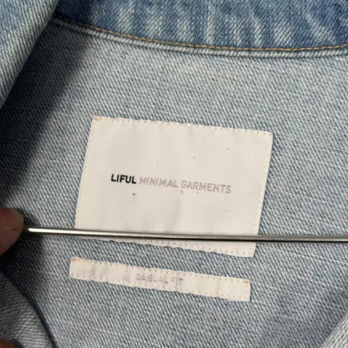 라이풀 빈티지 캐주얼 연청 데님 자켓 L 상품이미지3