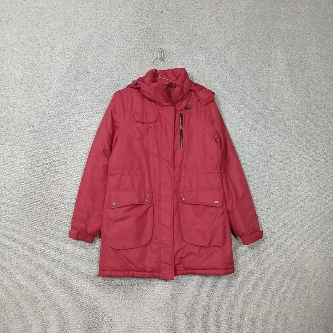 푸마 레드 캐주얼 파카 패딩 점퍼 L 상품이미지1