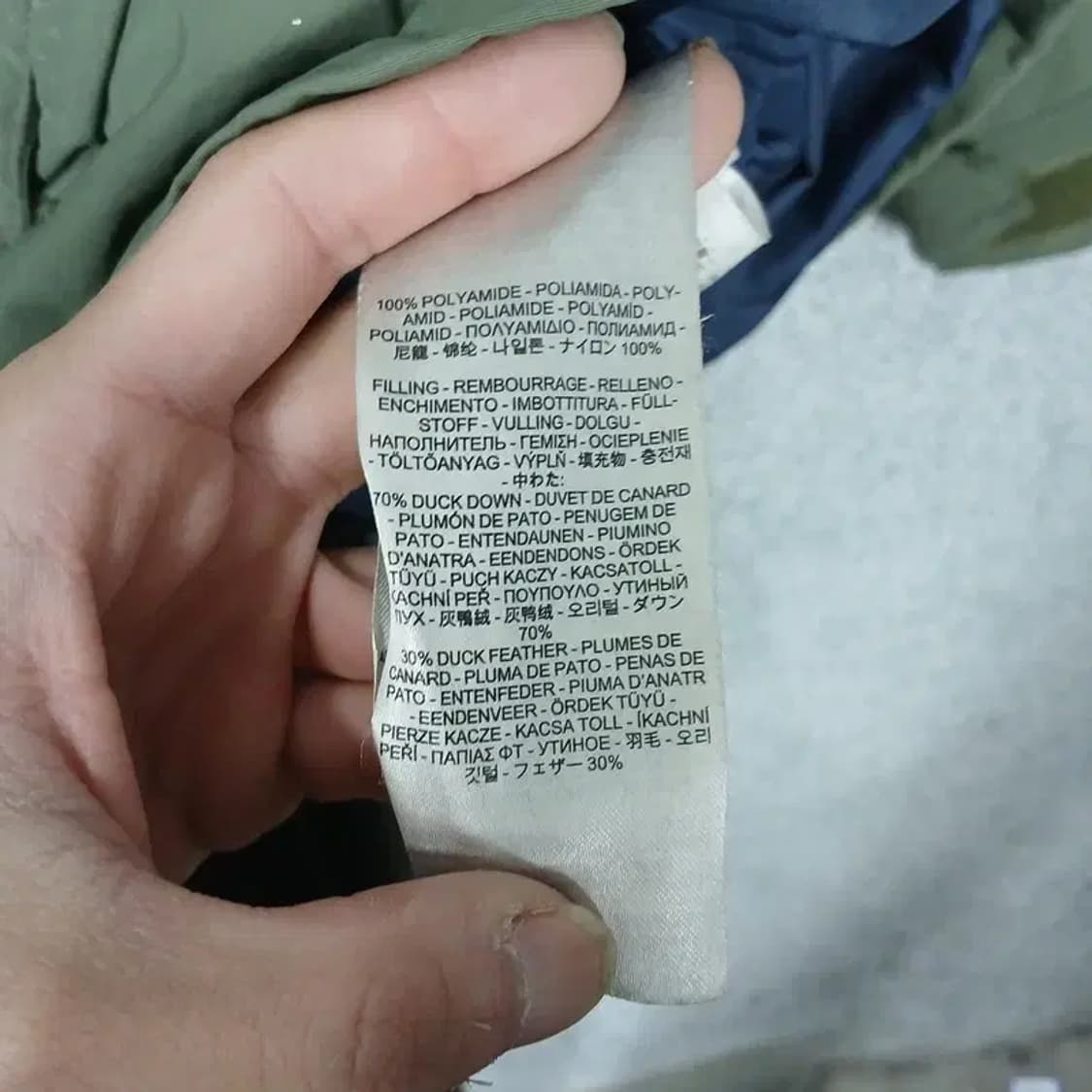 리바이스 연 카키 캐주얼 쿼드포켓  파카 패딩 L-G 상품이미지5