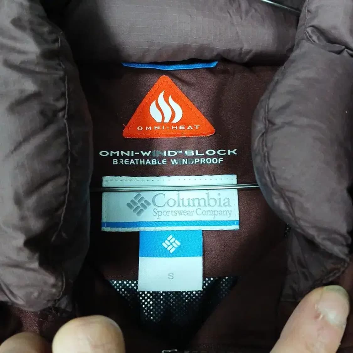 콜롬비아 로고 구스다운 거위털 롱패딩 점퍼 S 상품이미지4