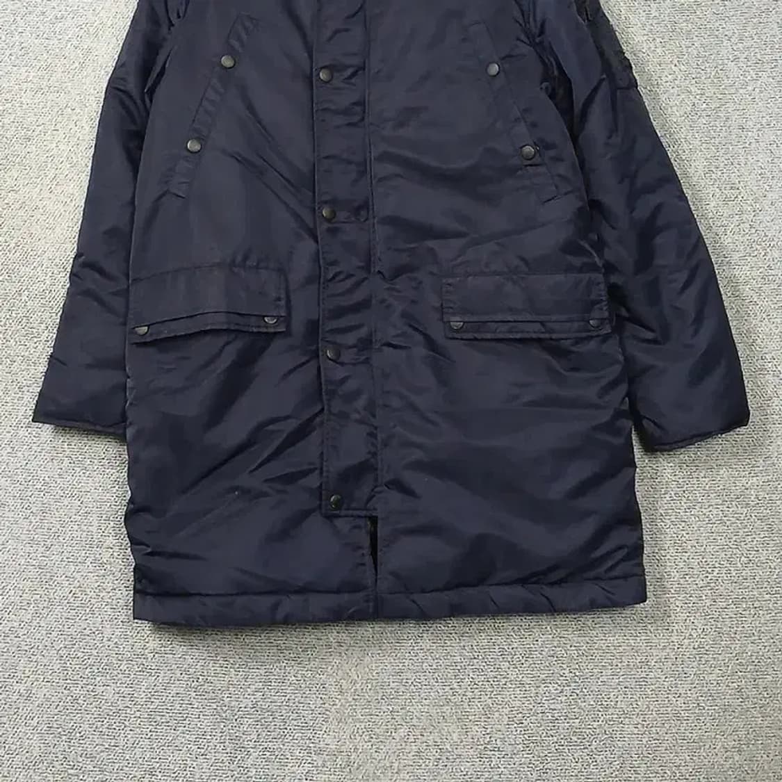 캘빈클라인 네이비 쿼드포켓 다운 파카 롱 패딩 L 상품이미지4