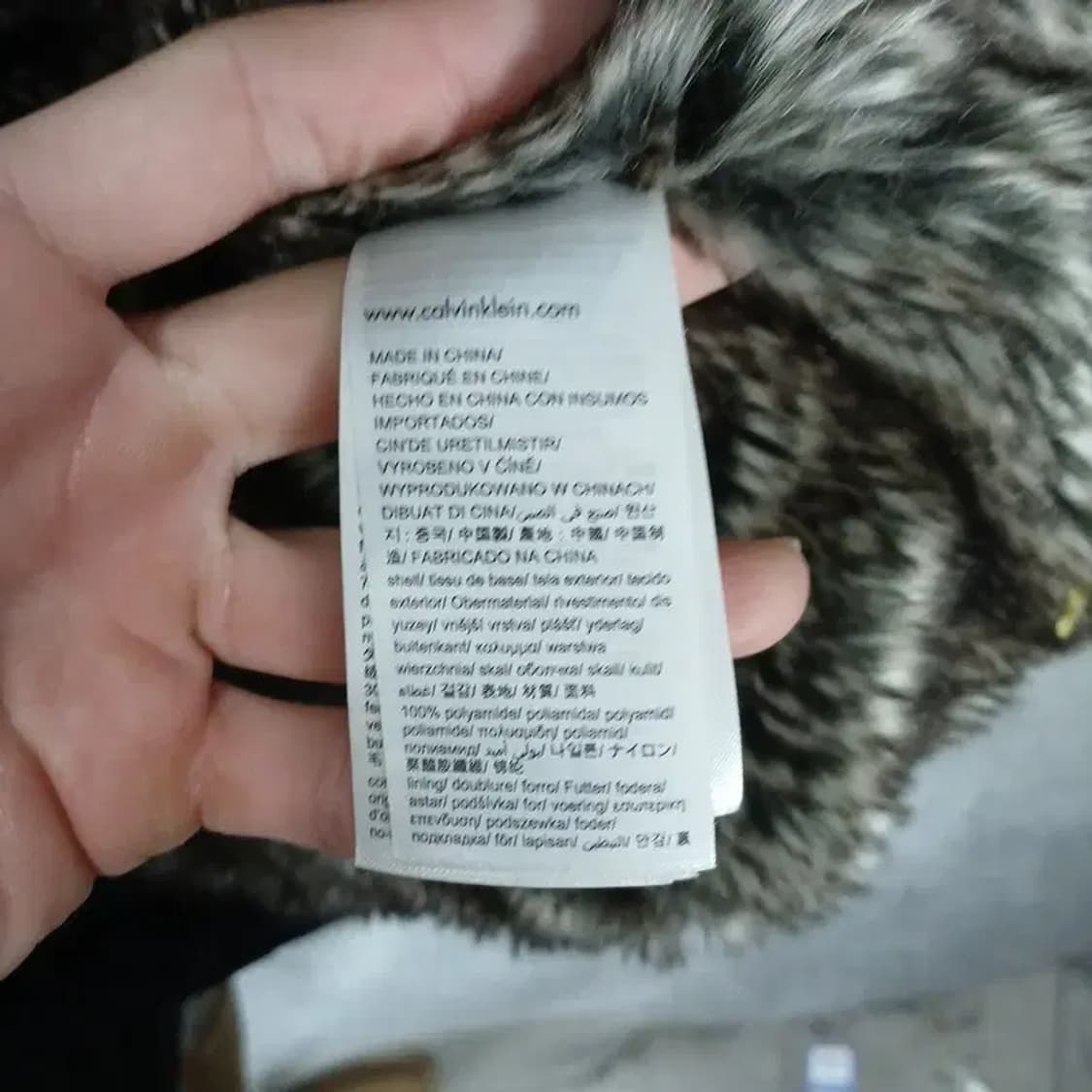 캘빈클라인 네이비 쿼드포켓 다운 파카 롱 패딩 L 상품이미지6